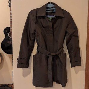 Chocolate Brown Rain Coat- Hillard and Hanson